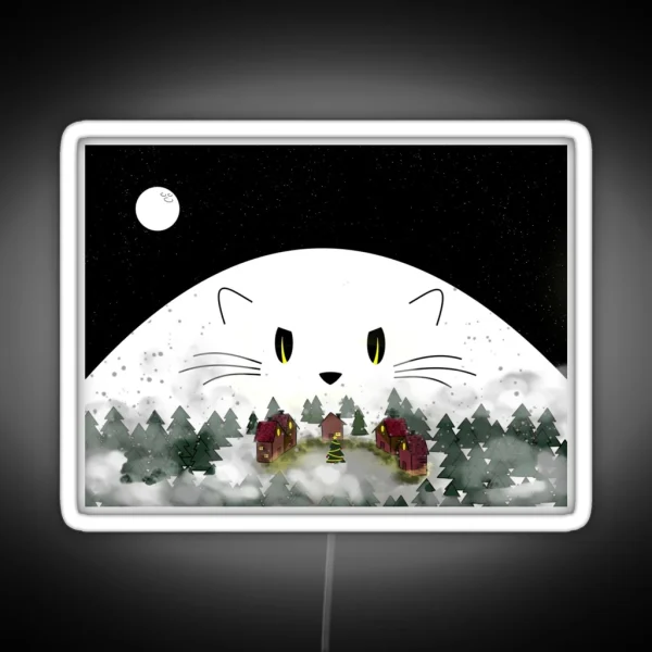 Yule Cat RGB Neon Sign