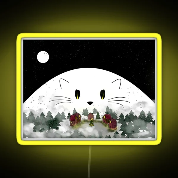 Yule Cat RGB Neon Sign