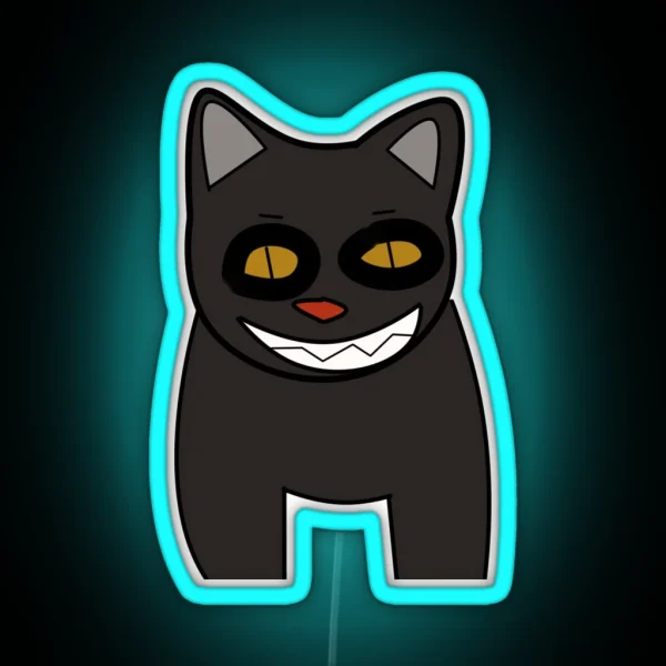 Yule Cat RGB Neon Sign