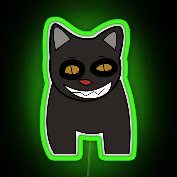 Yule Cat RGB Neon Sign