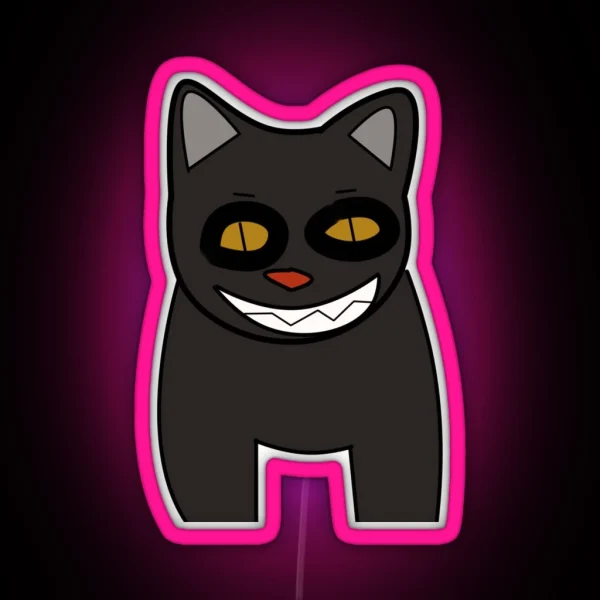Yule Cat RGB Neon Sign
