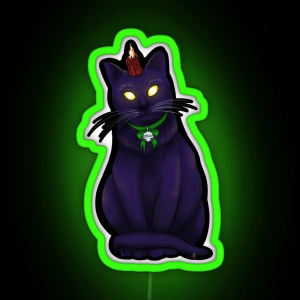 Yule Cat RGB Neon Sign