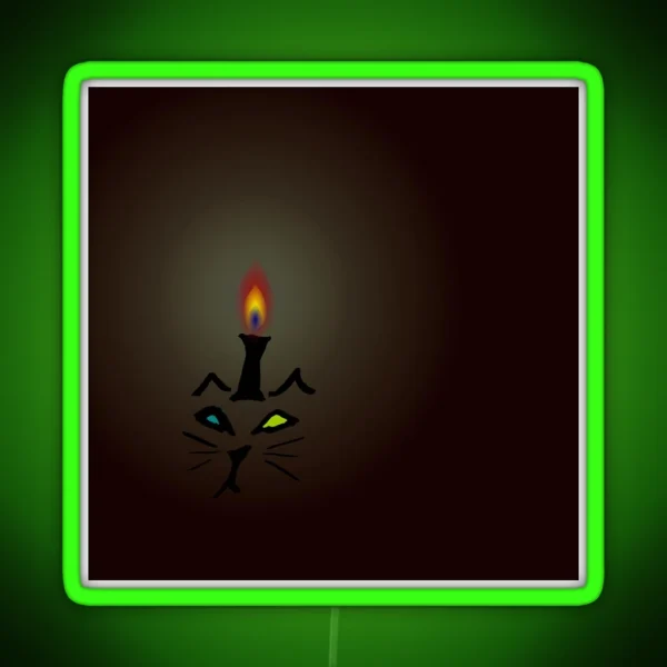 Yule Cat RGB Neon Sign
