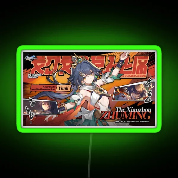 Yunli Honkai Star Rail RGB Neon Sign