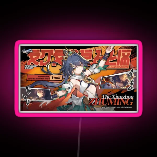 Yunli Honkai Star Rail RGB Neon Sign