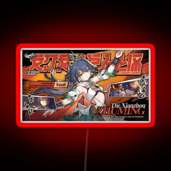Yunli Honkai Star Rail RGB Neon Sign