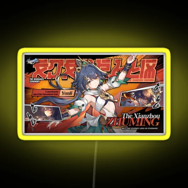 Yunli Honkai Star Rail RGB Neon Sign