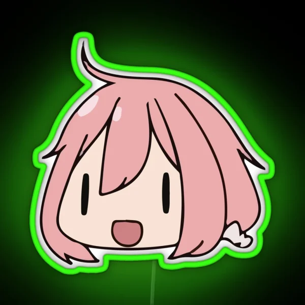 Yuru Camp Nadeshiko Kagamihara RGB Neon Sign