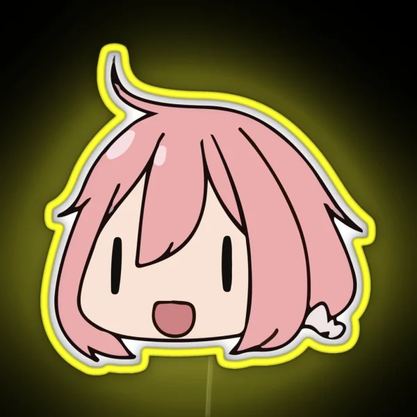 Yuru Camp Nadeshiko Kagamihara RGB Neon Sign