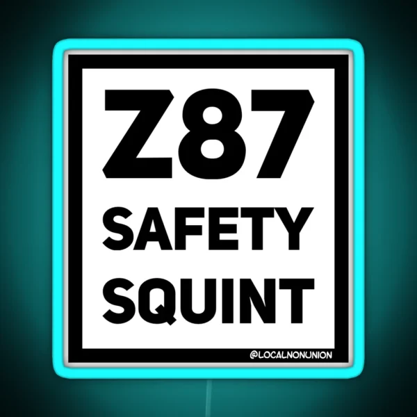 Z87 Safety Squint Led RGB Neon Sign
