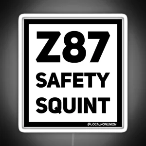 Z87 Safety Squint Led RGB Neon Sign