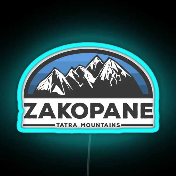 Zakopane Mountains RGB Neon Sign
