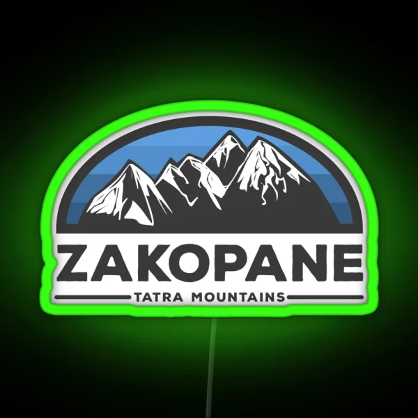 Zakopane Mountains RGB Neon Sign