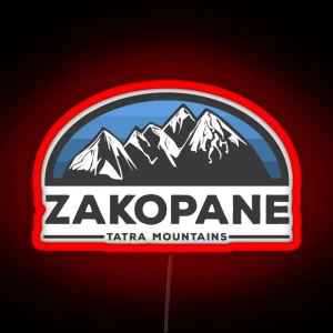 Zakopane Mountains RGB Neon Sign