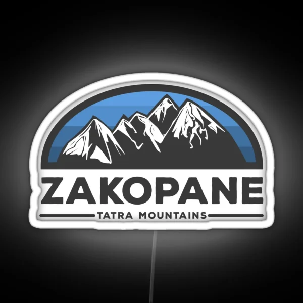 Zakopane Mountains RGB Neon Sign