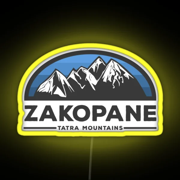 Zakopane Mountains RGB Neon Sign