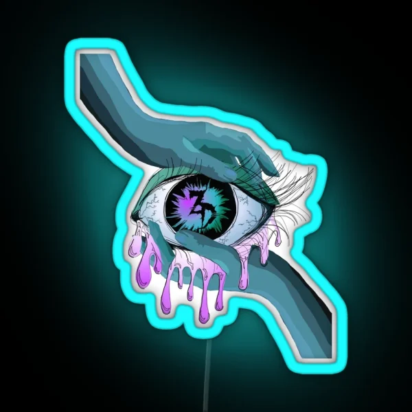 Zeds Dead EDM Eye Art RGB Neon Sign