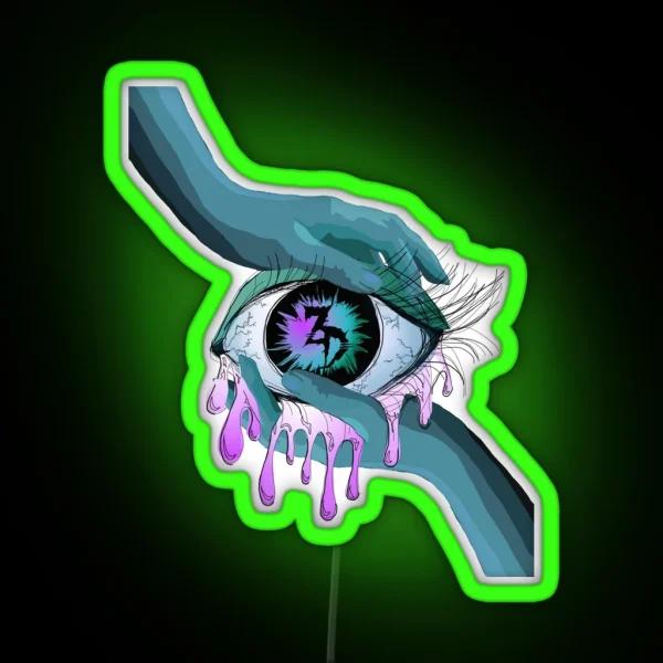 Zeds Dead EDM Eye Art RGB Neon Sign