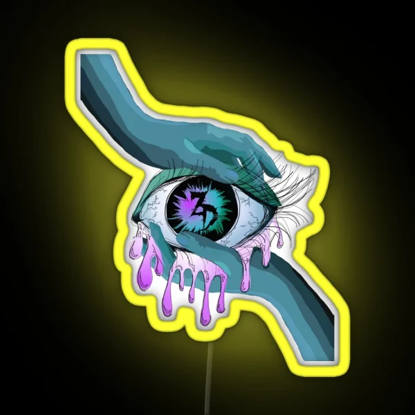 Zeds Dead EDM Eye Art RGB Neon Sign