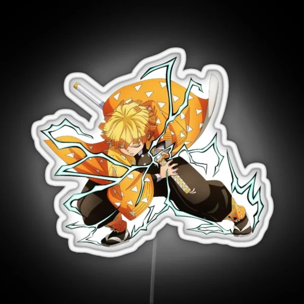 Zenitsu Agatsuma Demon Slayer RGB Neon Sign