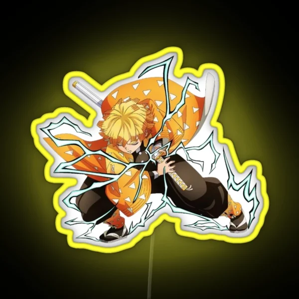 Zenitsu Agatsuma Demon Slayer RGB Neon Sign