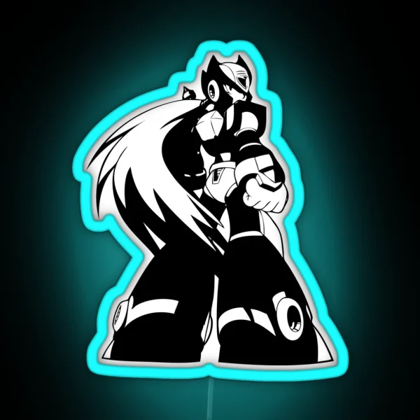 Zero From Megaman X RGB Neon Sign