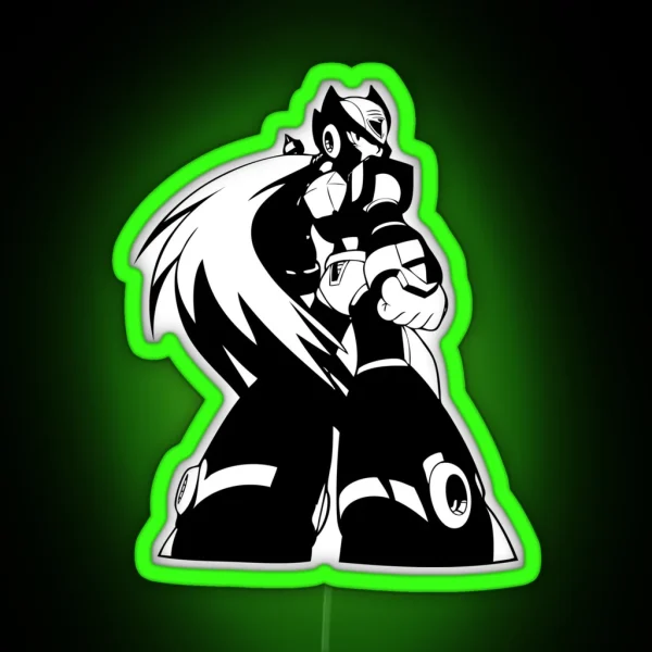 Zero From Megaman X RGB Neon Sign