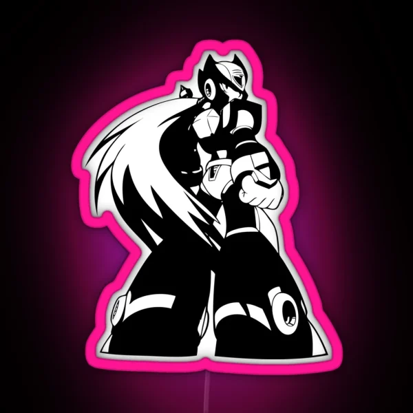 Zero From Megaman X RGB Neon Sign