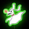 Zero's Ghostly Glow in RGB Colorful Neon Sign Decoration Home Decor