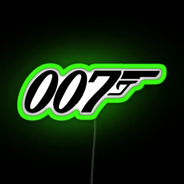 Zero Zero Seven Classic Led RGB Neon Sign