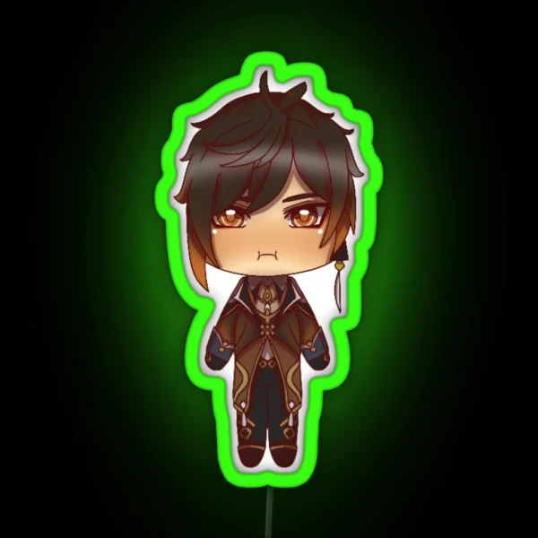 Zhongli Chibi RGB Neon Sign