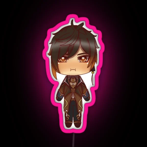 Zhongli Chibi RGB Neon Sign