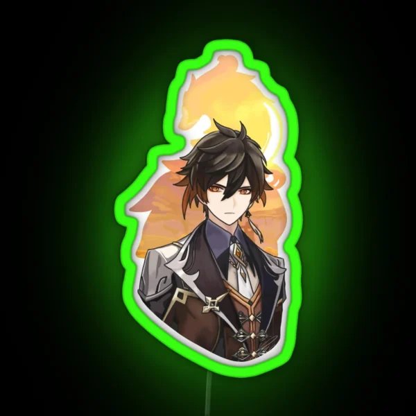 Zhongli Genshin Impact RGB Neon Sign