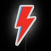 Vintage inspired Ziggy Stardust David Bowie music neon decorative wall art.