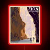 Zion National Park's The Narrows Trail Iconic RGB Neon Sign