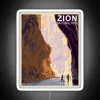 Zion National Park The Narrows Hike Inspired Neon Wall Sign
