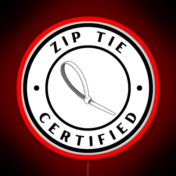 Zip Tie Certified RGB Neon Sign