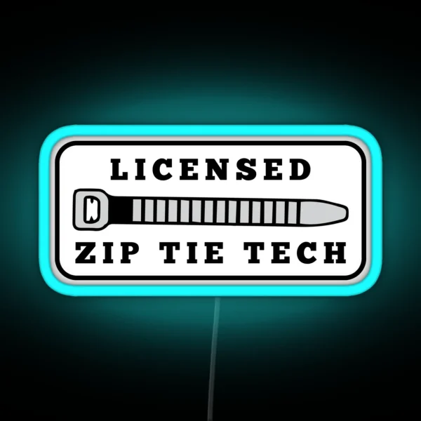 Zip Tie Tech RGB Neon Sign