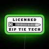 RGB Neon Sign with Zip Tie Fastening and Modern Decor