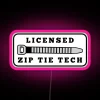 Vibrant RGB lighting technology in sleek zip tie design