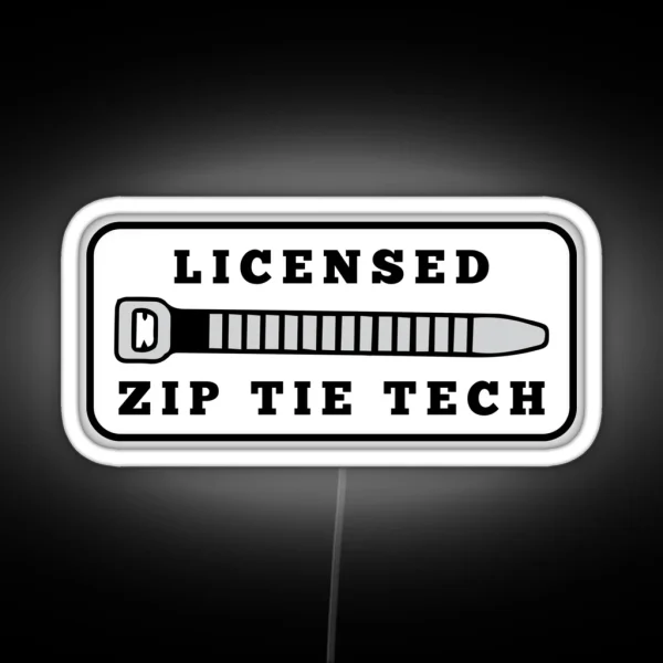 Zip Tie Tech RGB Neon Sign