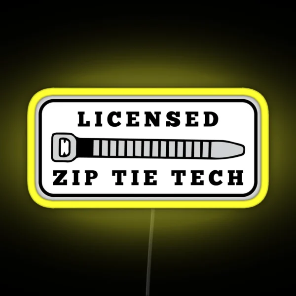 Zip Tie Tech RGB Neon Sign