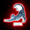Whimsical zodiac cat symbolizes Scorpio mystique with radiant RGB glow.