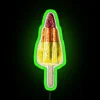 Vibrant colorful neon RGB lighting decoration for modern living spaces interior.