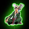 Add vibrant anime inspired decor with Zoro One Piece Sign