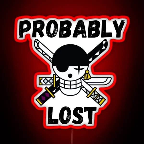 Zoro Probably Lost RGB Neon Sign