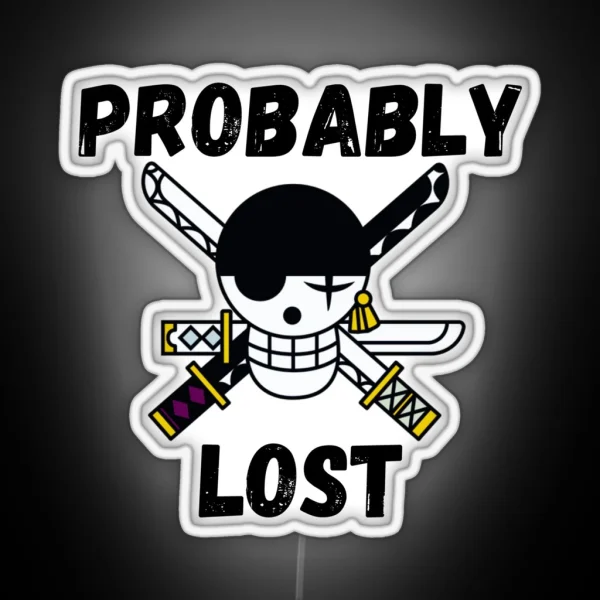 Zoro Probably Lost RGB Neon Sign
