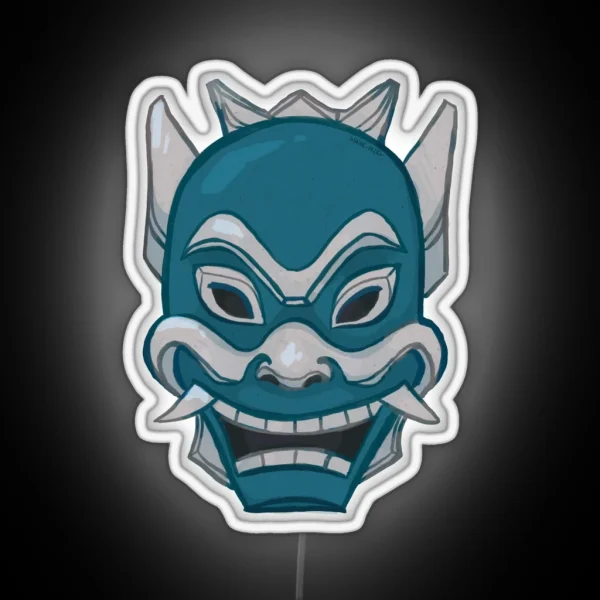 Zuko Blue Spirit Mask ATLA RGB Neon Sign