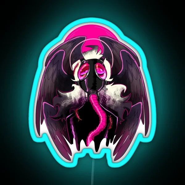 Azrael Gas Mask RGB Neon Sign