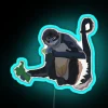 B Is For Black Handed Spider Monkey RGB Neon Sign
